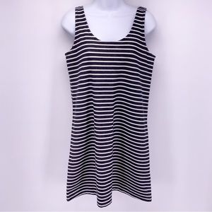 Madewell Black and White Striped Mini Dress Size Small